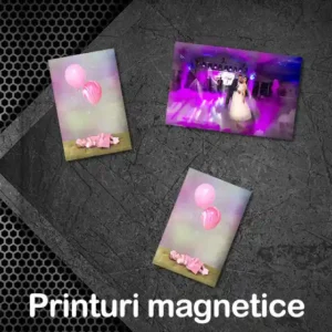 Set 9 mărturii magnetice 6x9 cm personalizate cu poză pentru botez