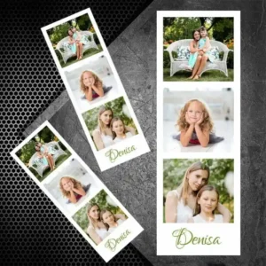 Magneți Foto Bandă Verticală 6×20 cm – Set 4 Personalizați