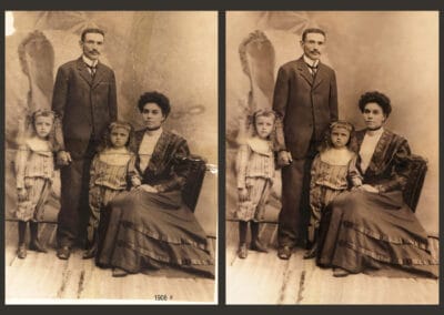 Restaurare reconditionare fotografii vechi de la 1908