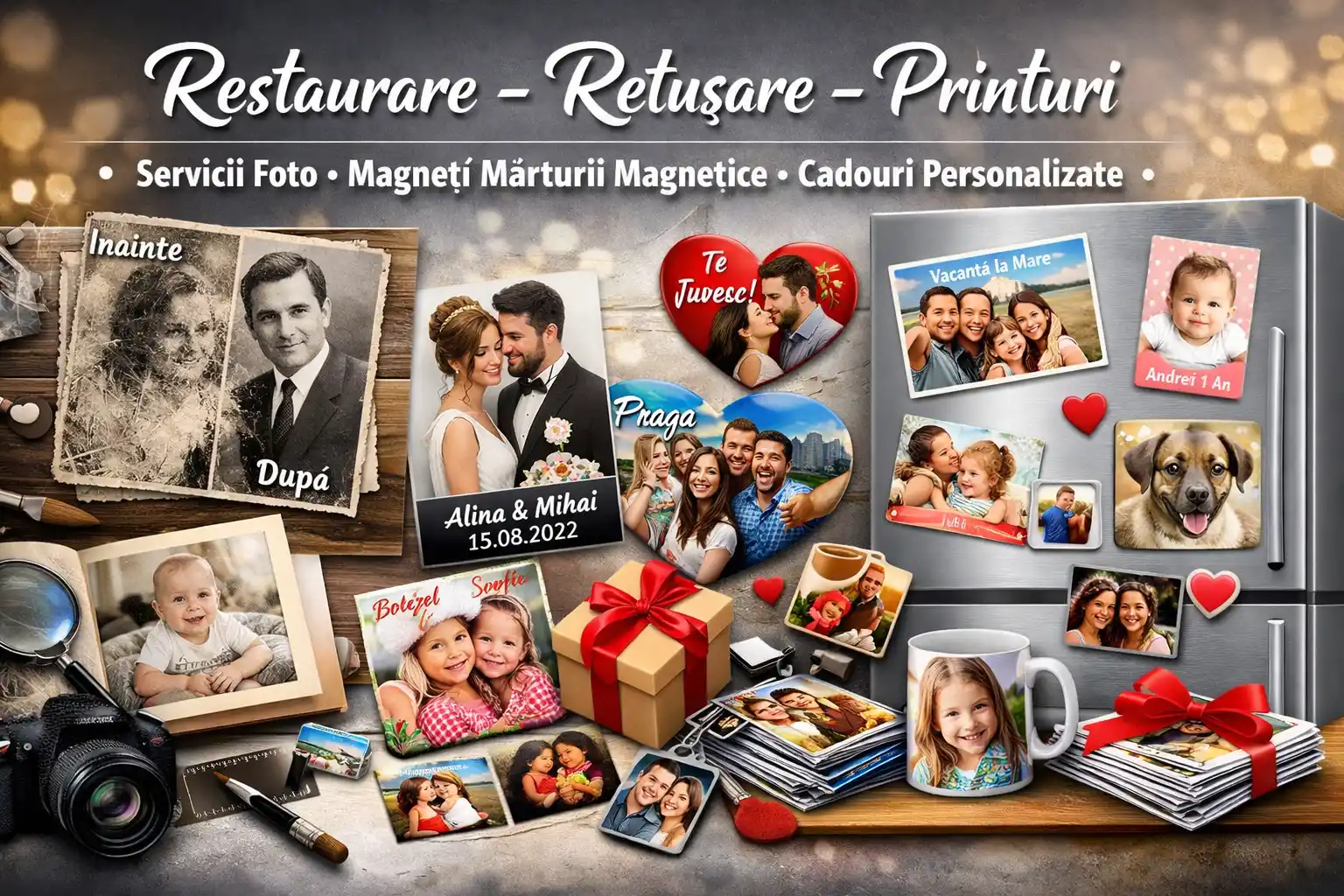 Cadouri personalizate Tablouri print fotografii magneti Cadouri personalizate Tablouri print fotografii magneti