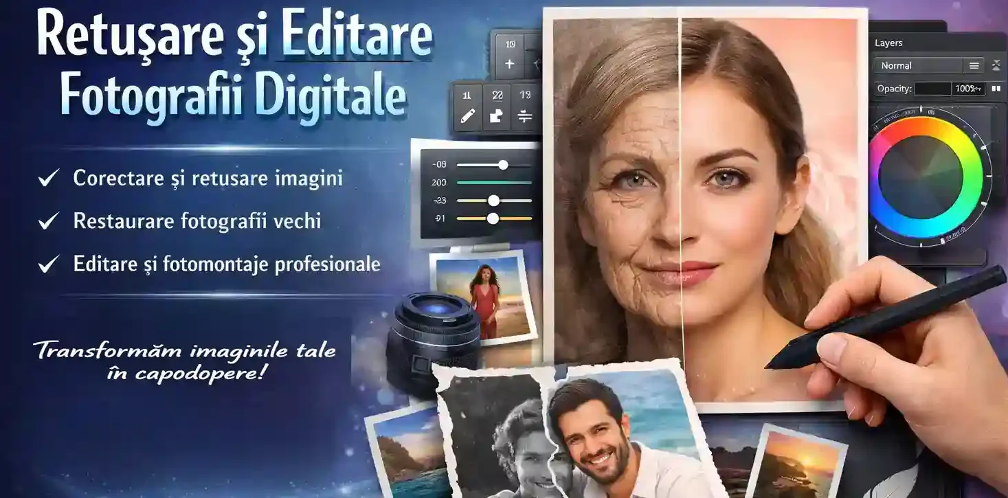 Retusare editare fotografii digitale