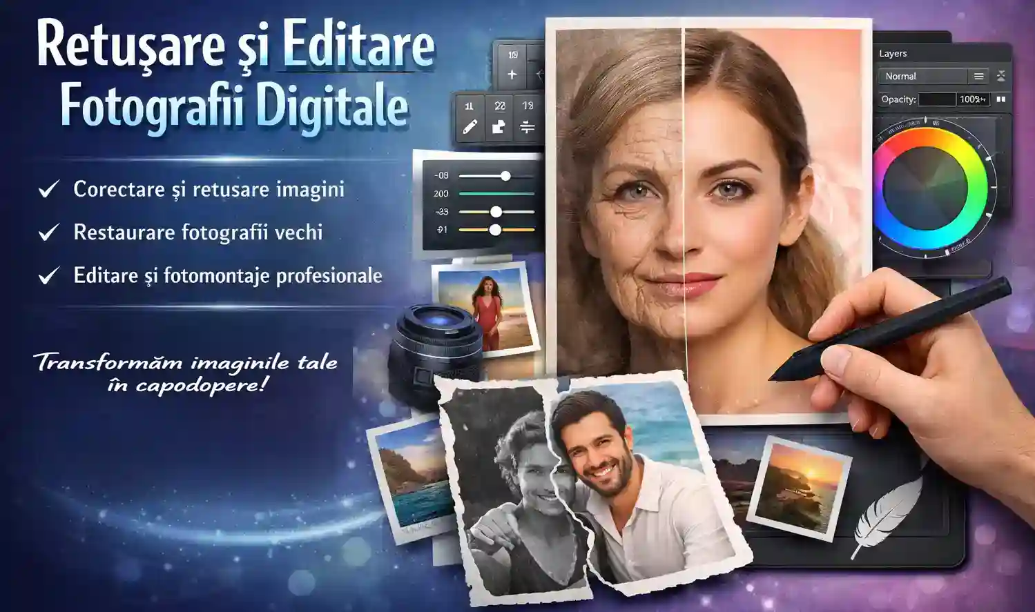 Retusare editare fotografii digitale