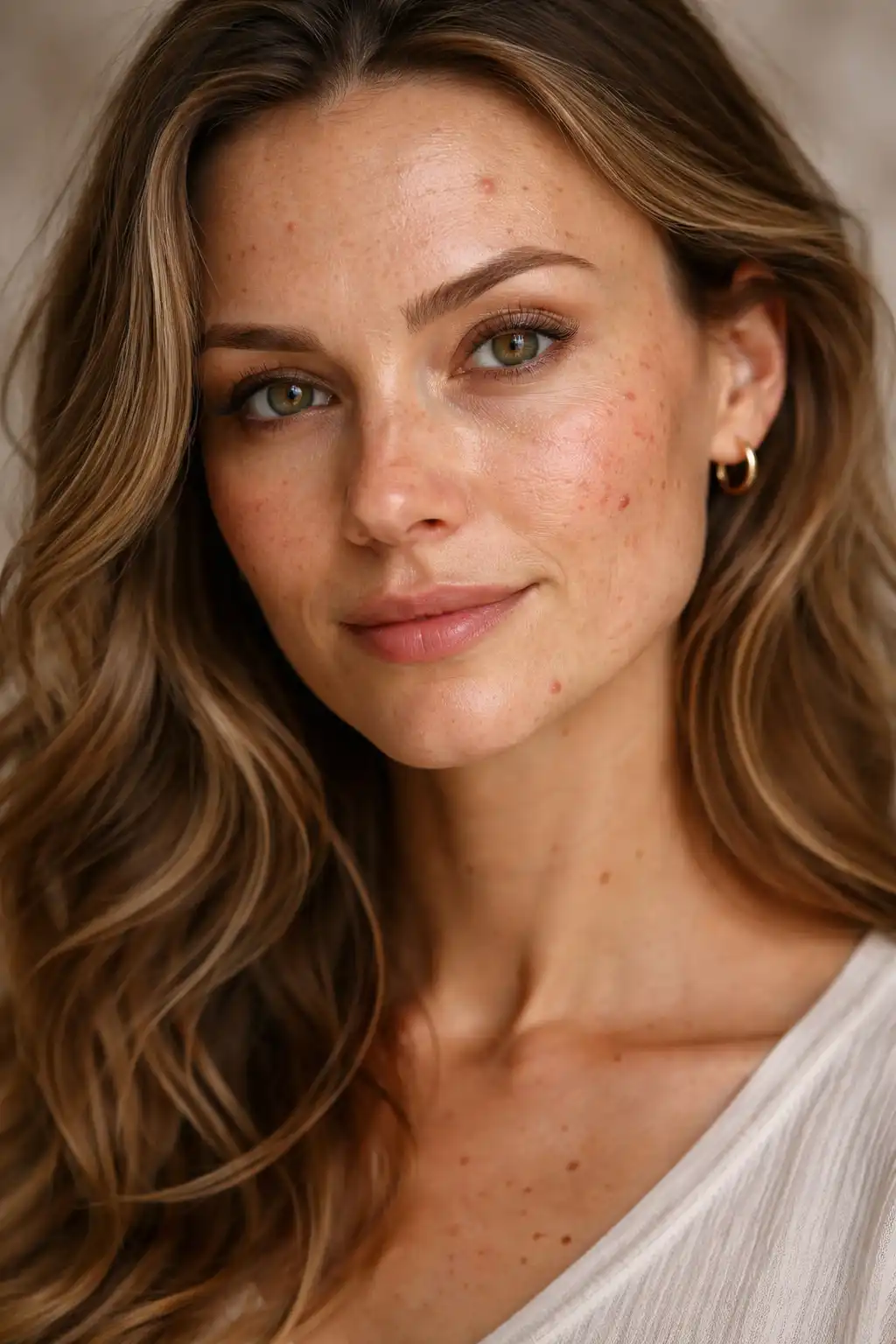 retusare portret ten acnee inainte de retusare