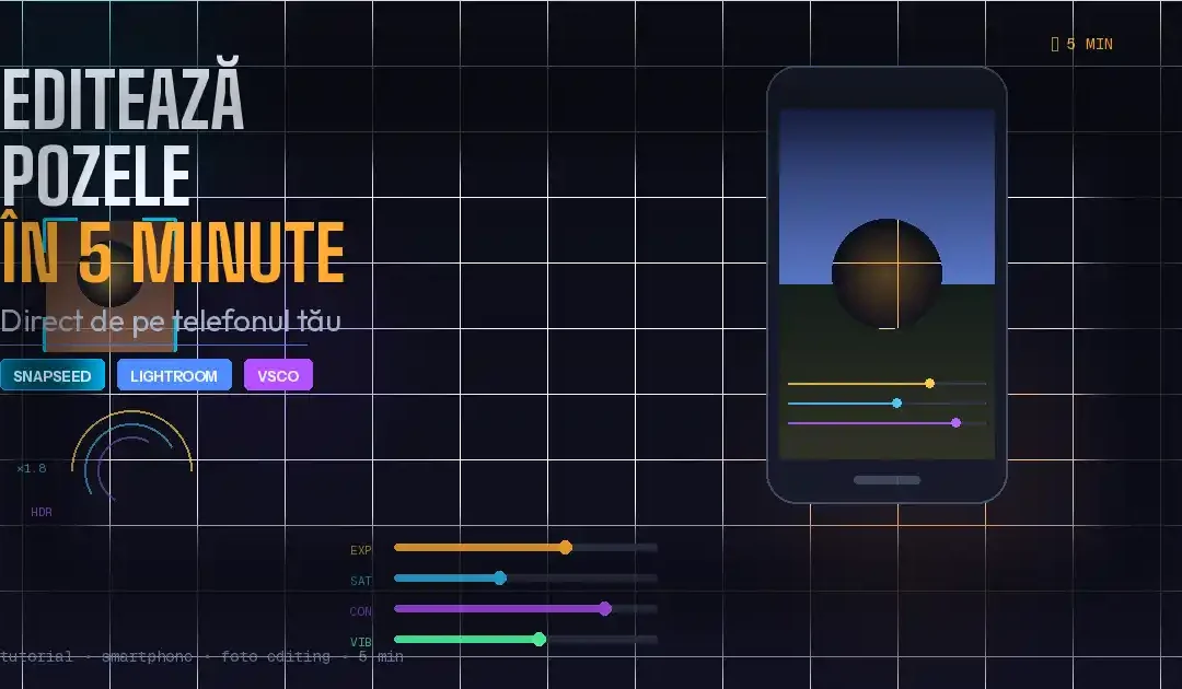 Cum Editezi Poze cu Telefonul în 5 Minute – Ghid Simplu pentru Începători