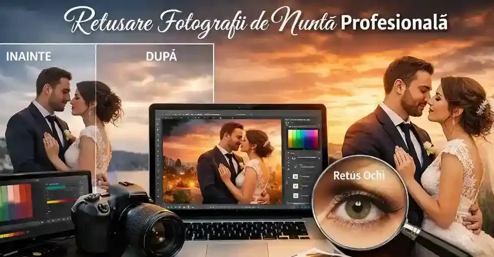Retușare Fotografii Nuntă Profesională