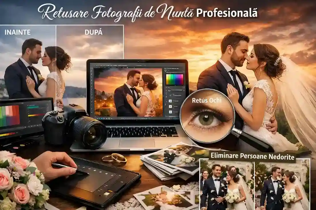 Retușare Fotografii Nuntă Profesională