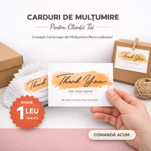 Carduri de mulțumire personalizate imprimate pe hârtie foto mată premium 10x15 cm – InImage.ro
